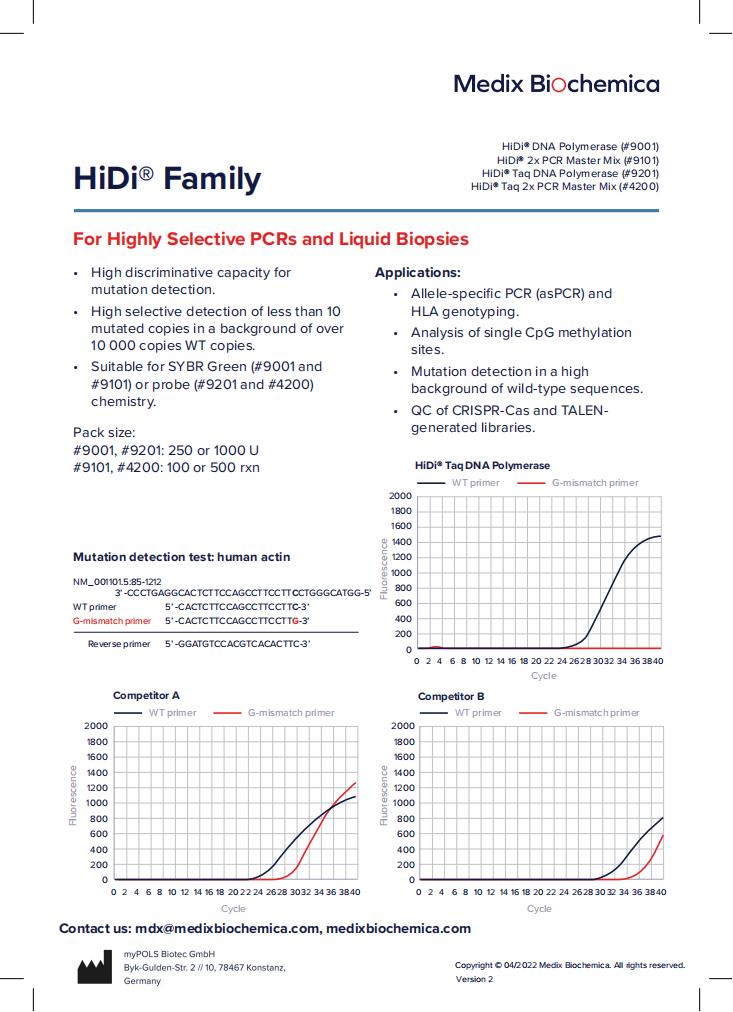 MedixMDx HiDi® Family - Flyer
