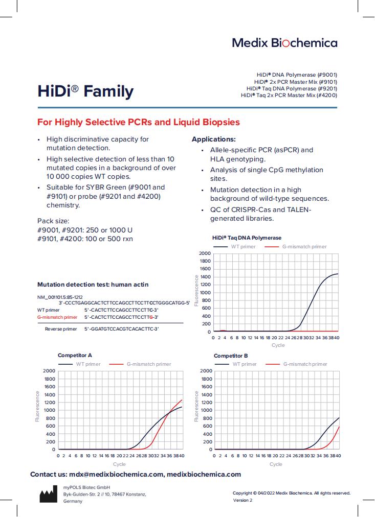 MedixMDx HiDi® Family - Flyer